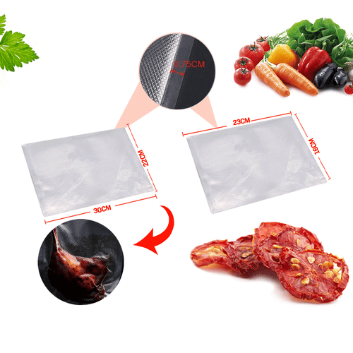 100/200 Food Vacuum Sealer Bags Vaccum Food Saver Storage Seal Bag Pack Embossed - Picture 2 of 15