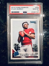 2019 Panini Donruss #302 Kyler Murray Rated Rookie Card RC PSA 10 Gem Mint Clean. rookie card picture