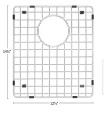 Karran USA GR-6014 12-1/2" L x 14-3/4" W Stainless Steel Basin - Stainless Steel