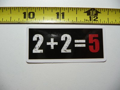 MATH 2 + 2 = 5 SMALL STICKER DECAL SCHOOL TEACHER PROFESSOR MATHMATICS
