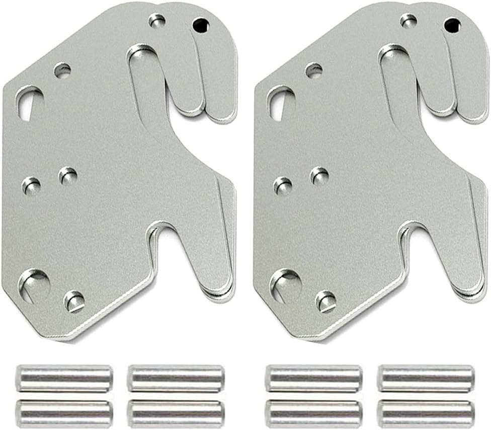 4 PCS Universal Wood Bed Rail Hook Plates for Beds Frame Bracket Headboard |