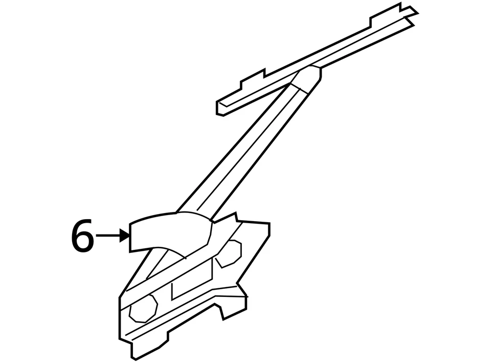 Регулятор и мотор заднего правого пассажирского окна 2007-2012 Mitsubishi Outlander - Изображение 4 из 4