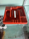 Frankoma 34A Flame Red Ash Tray Vintage