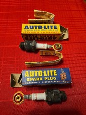 Auto-Lite 2 Vintage Spark Plugs with Boxes A5-X and A7-X. Instructions included.