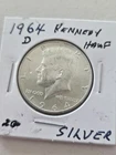 90% Silver 1964 D JFK Kennedy Half Dollar Brilliant circulated