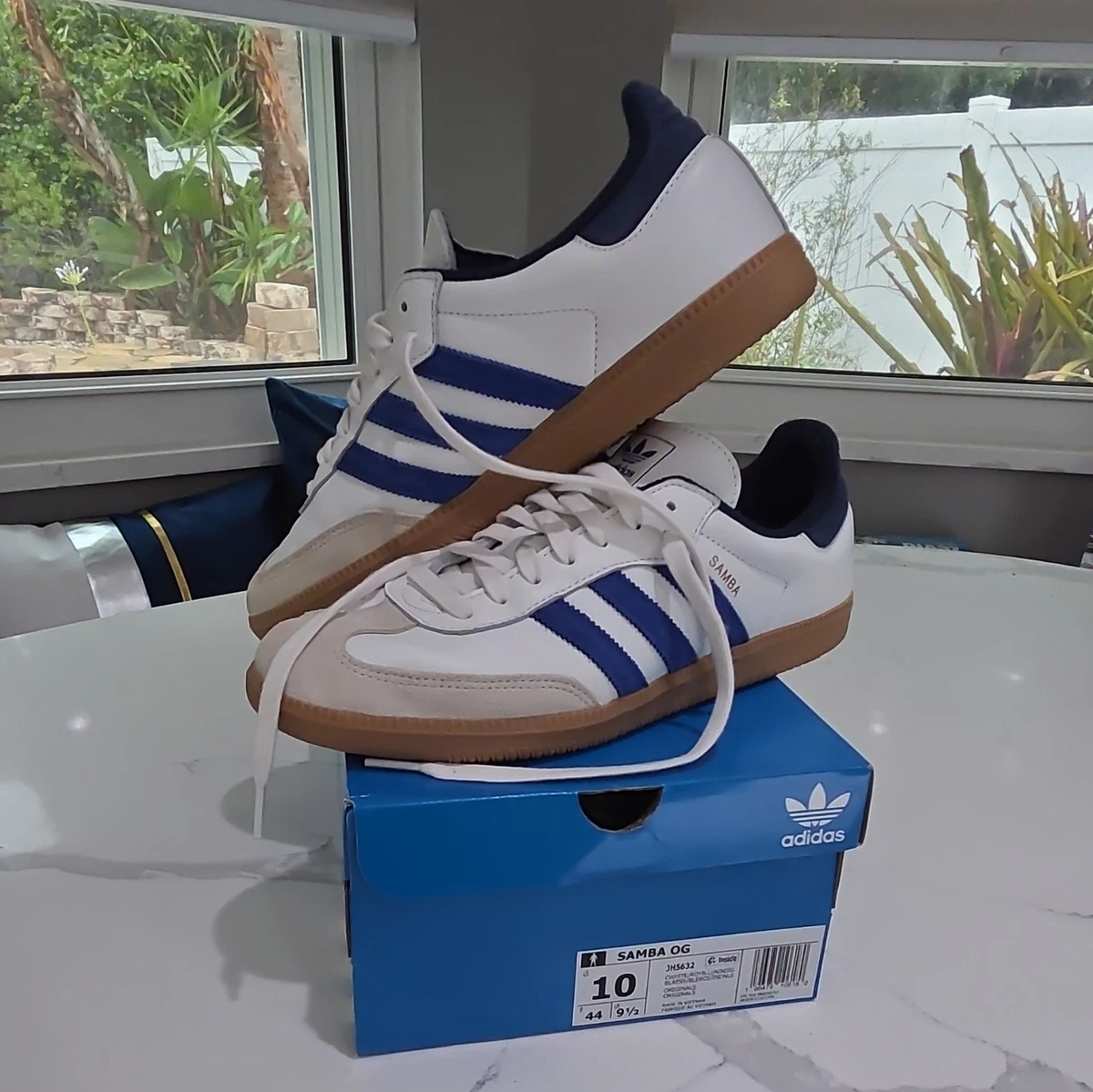 Las mejores ofertas en adidas Samba OG White Blue | eBay