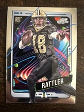Spencer Rattler 2024 Topps Chrome Cosmic New Orleans Saints #164 Rookie Card NFL. rookie card picture