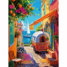 Landscape Paint by Numbers Kits for Adults 16x20 Inch DIY Home Art Decor Set