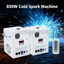 PAIDUN 2PCS NEW 850W Cold Spark Firework Machine DMX512 Remote Effect 3.2-19.6FT