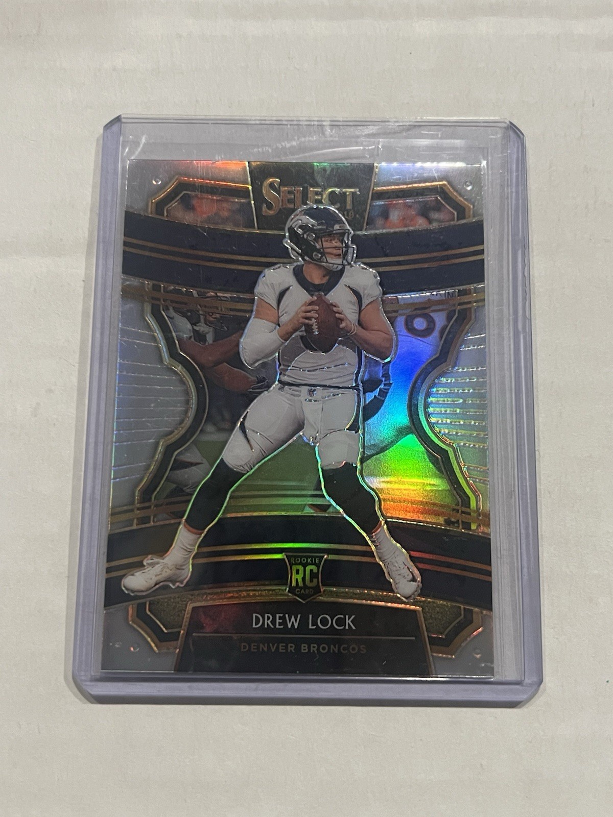 2019 Panini Select #21 Drew Lock RC Silver Prizm Denver Broncos Rookie