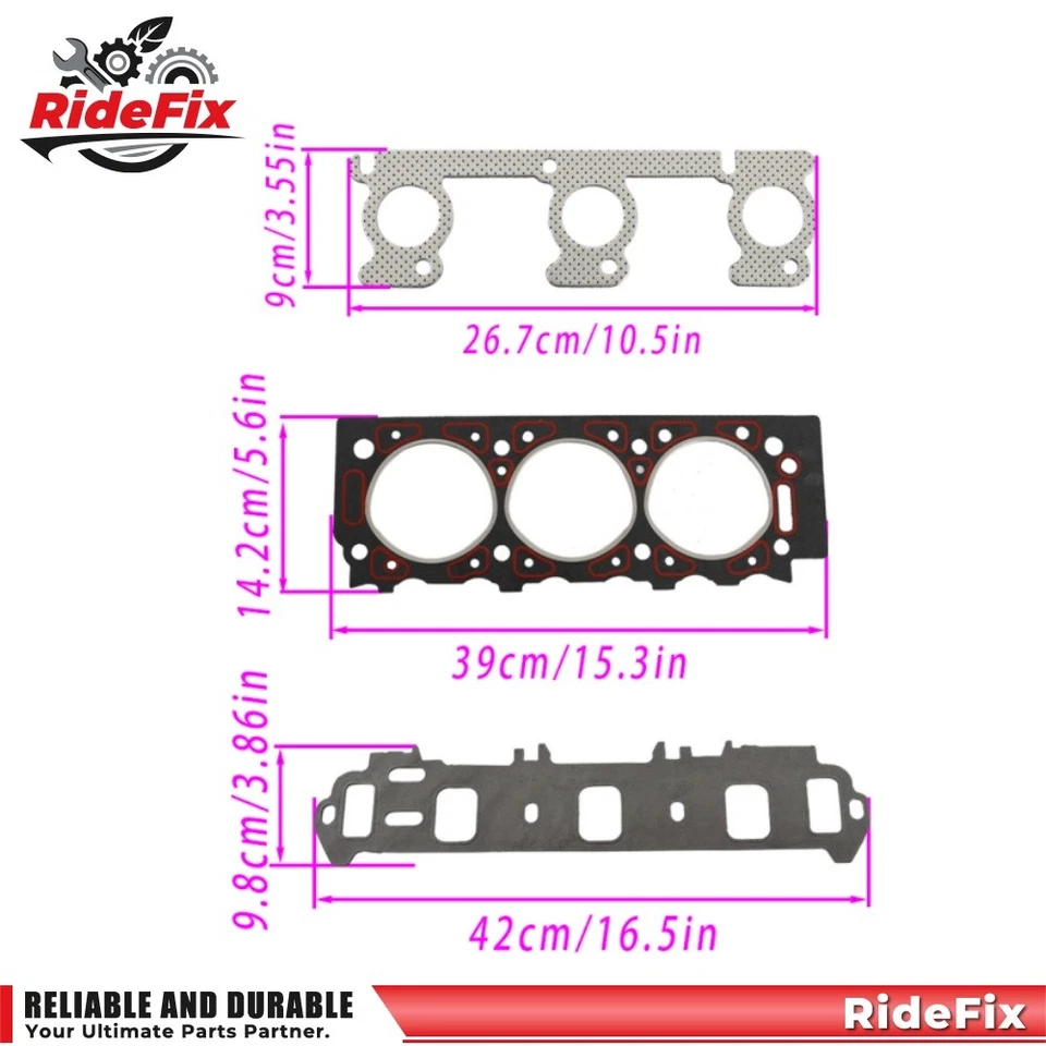 Juego de juntas de culata para Ford Aerostar Ranger 1991-2001 Mazda B3000 1994-2000 Foto 2 de 4