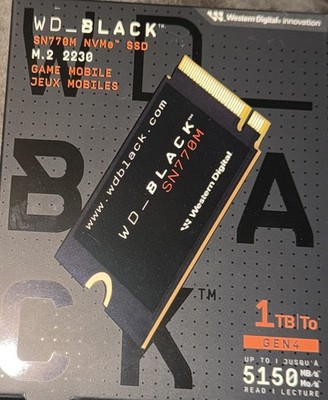 【新品・未開封】WD_BLACK SN770M 1TB【M.2 2230】 WD Black SN770M 1TB Solid State Drive - M.2 2230 Internal - PCI