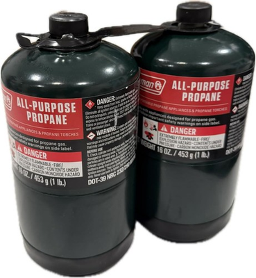 #ad 2 Pack 16oz All Purpose Propane Fuel Cylinders for Camping Grills amp; Torches $29.50