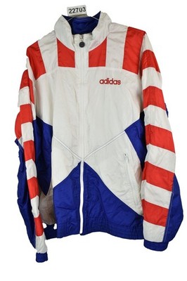 Adidas Vintage Fußball Trainingsjacke Gr. 40/42 Herren Windbreaker Freizeit Outdoor