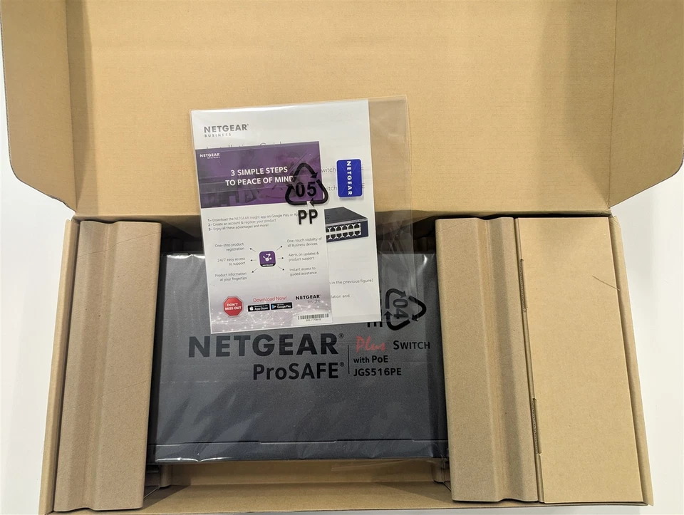 Netgear JGS516PE-100NAS 16 Port Network Switch 8 POE Ports - Image 4 of 4