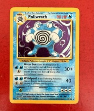 Lotto Carte Pokemon Poliwrath 13/102 Set Base Bellissimo