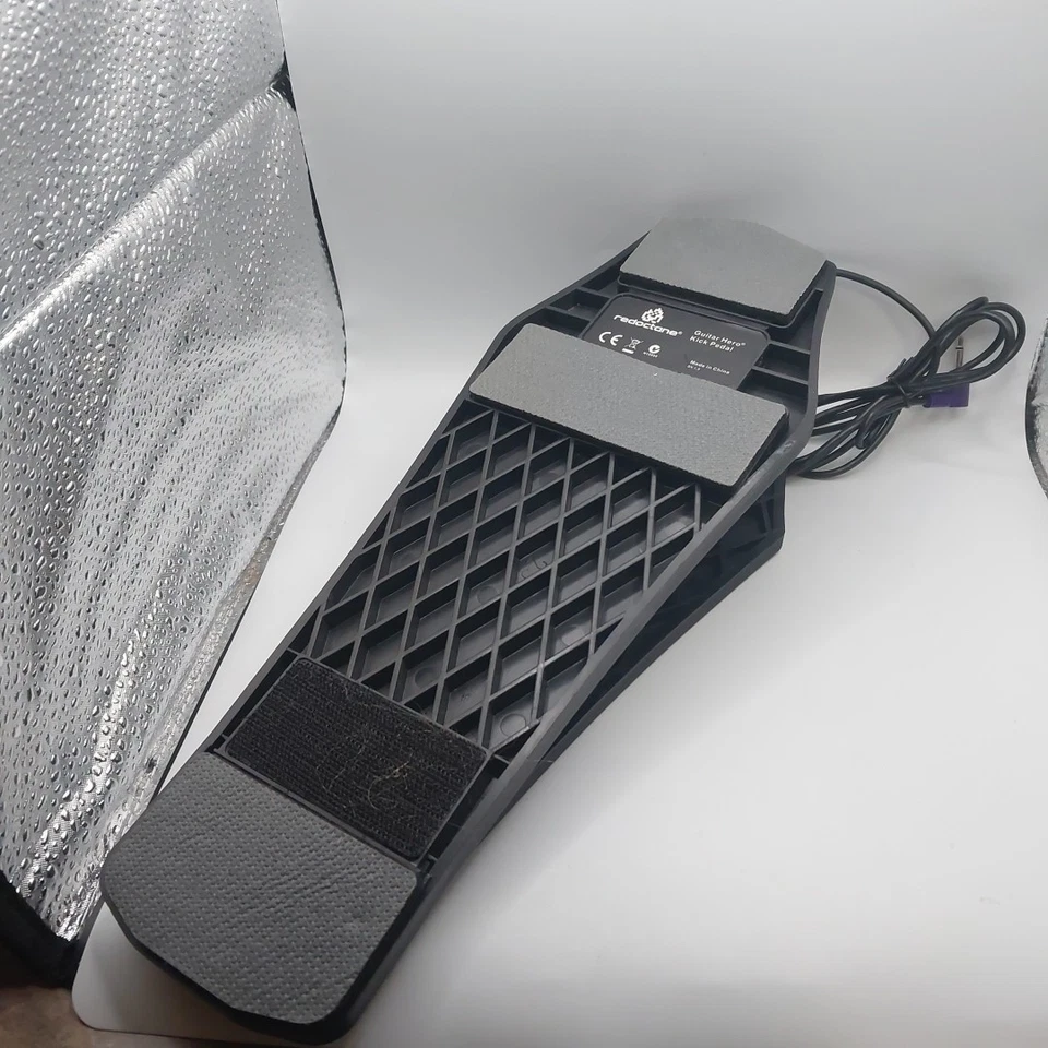 Guitar Hero Kick Pedal Foot Drum Red Octane OEM w/ Cord N1505  - Image 4 of 4