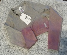Gymshark Cropped Compression Limited Edition Ombr  Long Sleeve Size Medium New
