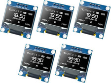 5 Pcs 0.96 Inch OLED I2C IIC Display Module 12864 128X64 Pixel SSD1306 Mini Self