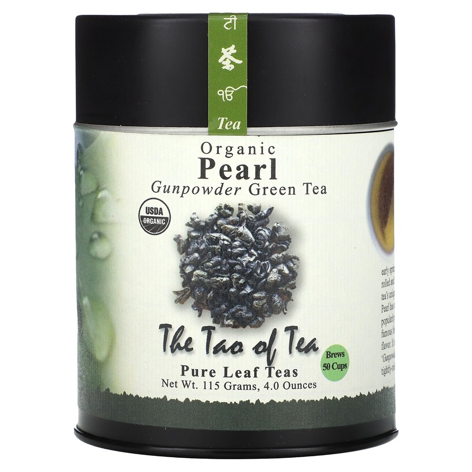 The Tao of Tea Organic Gunpowder Green Tea Pearl 4 0 oz 115 g Organic