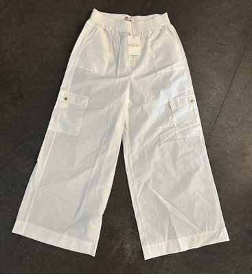 SHOW ME YOUR MUMU Casual  Cargos NWT Large White Ripstop Relaxed Fit