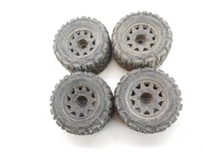 4x Proline Trencher HP Belted 1/10 Monster Truck Tires on 17mm Hex Wheels Raid