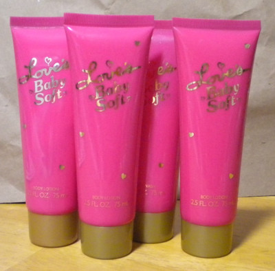 Love s Baby Soft By Dana Body Lotion 2.5 FL OZ  x 4 (10 fl oz all together!)