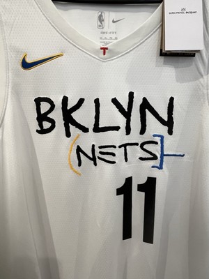 NWT Kyrie Irving Brooklyn Nets Nike Jean Michel Basquiat Swingman
