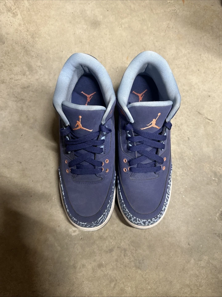 6Y - Nike Air Jordan 3 Retro GG Púrpura Polvo Juvenil seminuevo robar settal Foto 4 de 4
