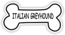 Autocollant Os Pour Lévrier Italien / Haute Résolution Vinyle Étanche