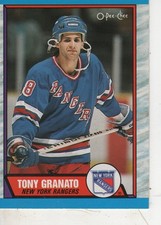 Tony Granato 1989-90 O-Pee-Chee Hockey #161 RC Rookie Card New York Rangers