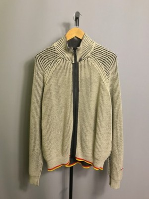 diesel k-madison Strickpullover Full Zip Beige Herren Gr.L