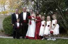 David  s Bridal Maid Of Honor /BridesmaidSize 6 Apple