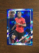 2020-21 Topps Chrome Sapphire Jeremy Doku Manchester City Belgium Rookie RC 2nd