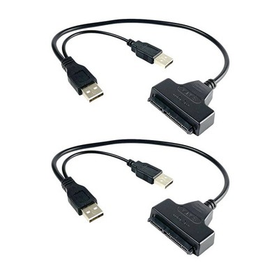 2PCS USB auf Datenleitung USB 2.0 Easy Drive Kabel Festplattenkabel Zubehör