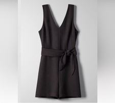 Aritzia Wilfred EUC Ecoulement Romper Black Size 6
