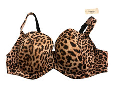 Soma Bra Support Full Coverage Divine Leopard Mini Nude Size 42DD Nylon RN 79984