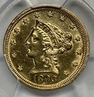 1893 $2.5 Gold Liberty Head Quarter Eagle PCGS Genuine AU Detail-Cleaned