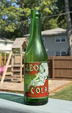 SPRINGFIELD, ILLINOIS very Rare 1935-1940s Cleo Cola ACL Soda Bottle Deco Woman