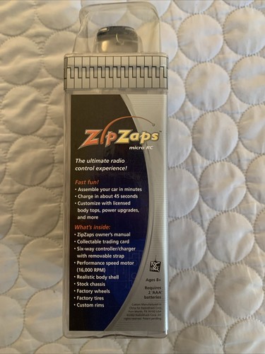 Radio Shack Zip Zaps Micro RC Car Black Ford Mustang Cobra Body Kit Nib 1:64 - Picture 4 of 6