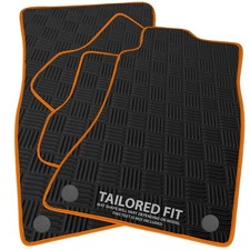 To fit Fiat Idea 2004-2012 Checker Rubber Car Mats [D]