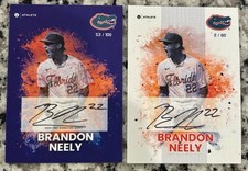 Brandon Neely 2024 Onit Athlete Florida Gators Baseball Autograph /60 /100 Auto