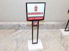  Advertising General Motors Oldsmobile Car Dealership Desk Top Sign, Repro Nice!
