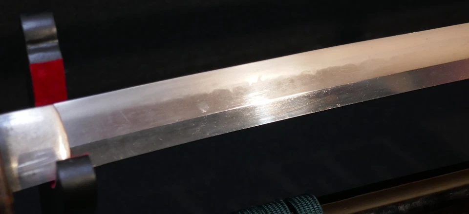 Antique Edo 脇差 Wakizashi Sword, Fine Signed Tsuba - Wide Cutting Temper & Kozuka - Image 3 of 4