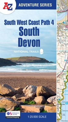 South West Coast Path 4   South Devon by A-Z Maps (Paperback Book)
