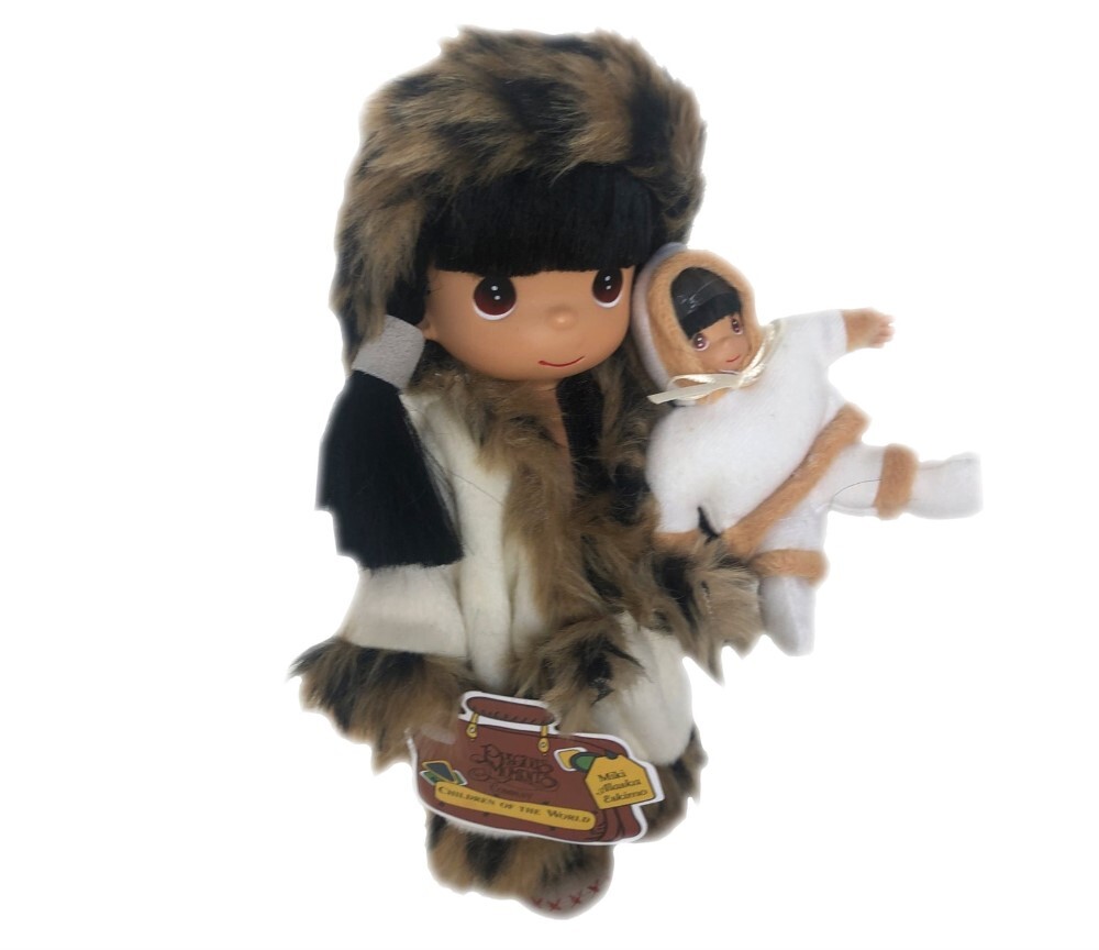 Precious Moments Doll Miki And Baby Eskimo Alaska Dressed