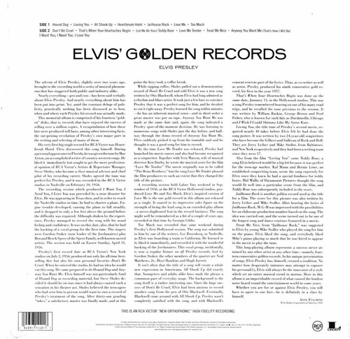 Elvis Presley Elvis' Golden Records LTD Edition GOLD Vinyl LP 2020 SEALED Mono - Picture 3 of 4