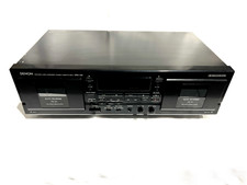 Denon DRW-580 Precision Audio Dual Cassette Deck Bundle w/ Manual TESTED WORKS