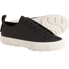 Superga 2625 Tank Quilted Nylon Women's Sneakers Black Multi Sz S3125UW NEW 