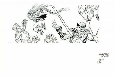 PACO DIAZ 2014 WOLVERINE: JAPANS MOST WANTED 11, PG. 50 ORIG. INK ART! FREE SHIP